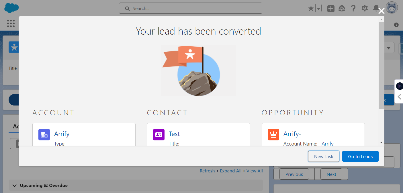 Convert Lead in Salesforce