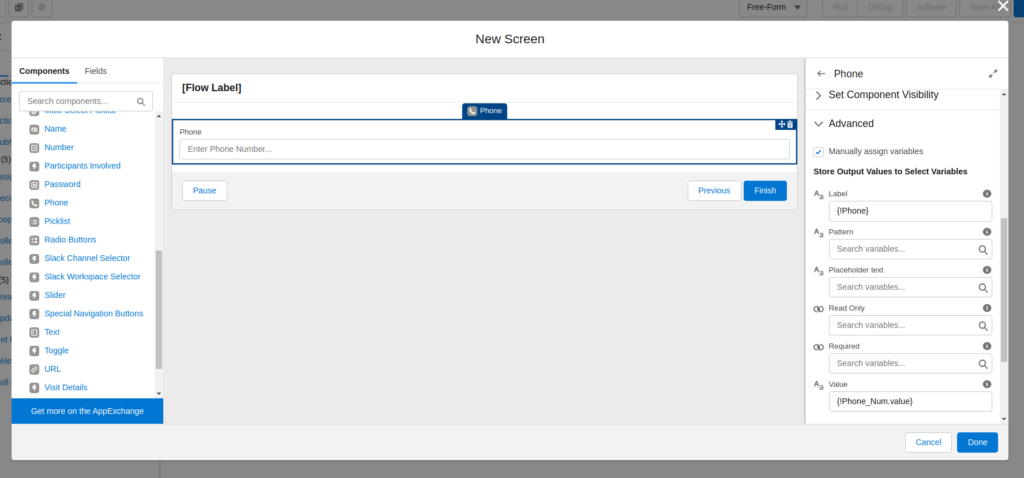 Assign value in variable from user input