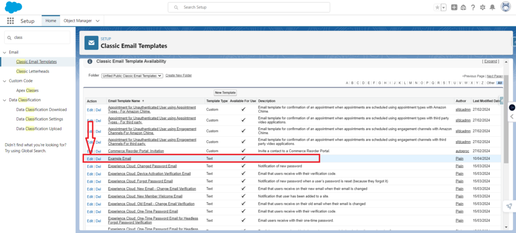 One Classic Email Template and Edit