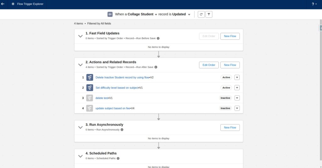 Configure "Flow Trigger Explorer"