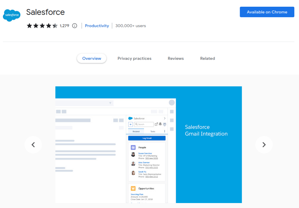 Salesforce chrome extension - Salesforce Gmail Integration