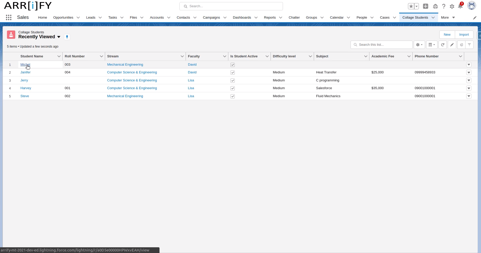 Salesforce Records similar to Excel